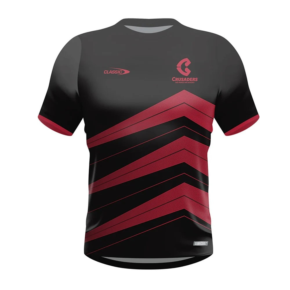 Canterbury Crusaders Super Rugby Classic Pro Training T-Shirt Sizes S-7XL! T4
