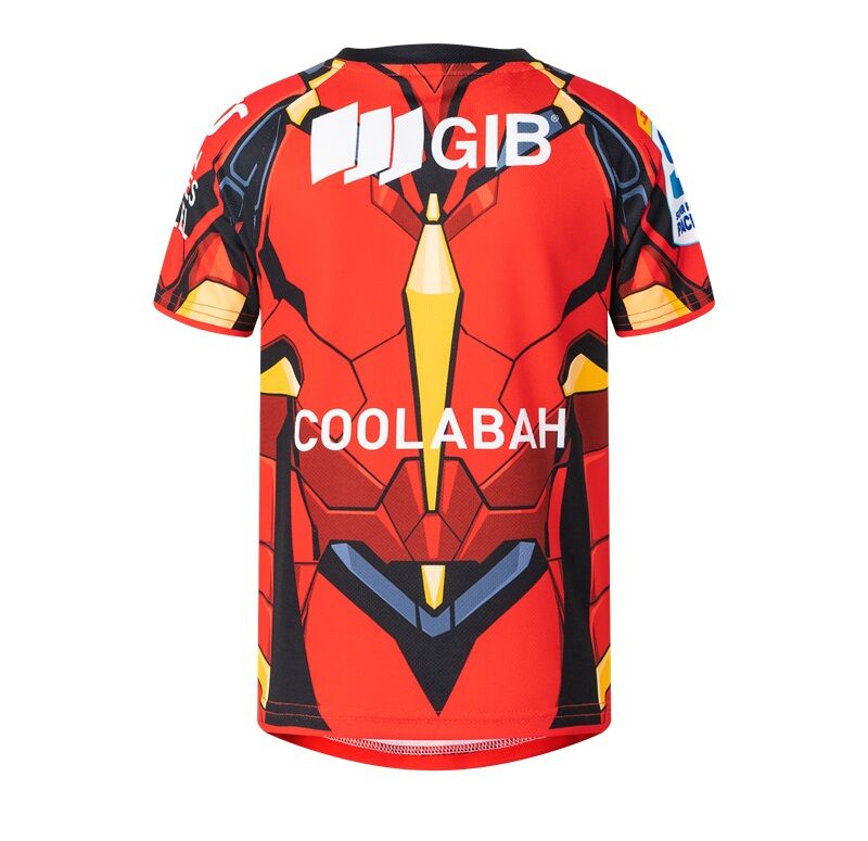 Canterbury Crusaders 2025 Marvel Super Rugby Iron Man Jersey Set Toddlers Sizes 2-6!