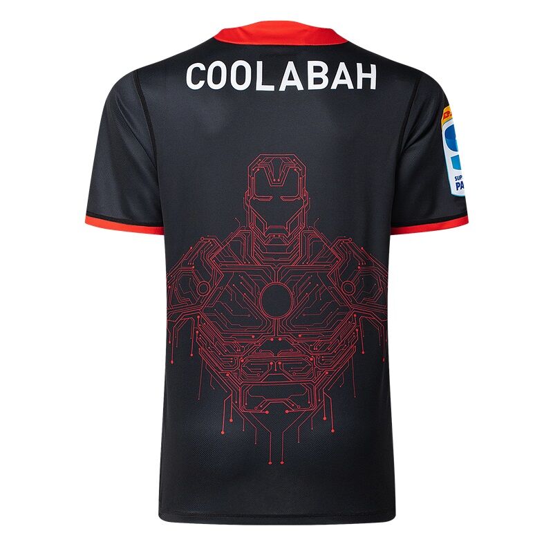 Canterbury Crusaders 2025 Marvel Super Rugby Iron Man Warm Up Shirt Sizes S-7XL!