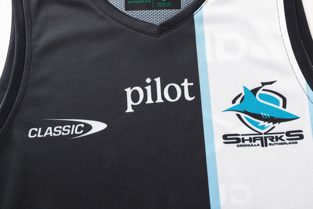 Cronulla Sharks 2026 NRL Classic Players Training Singlet Sizes S-7XL!