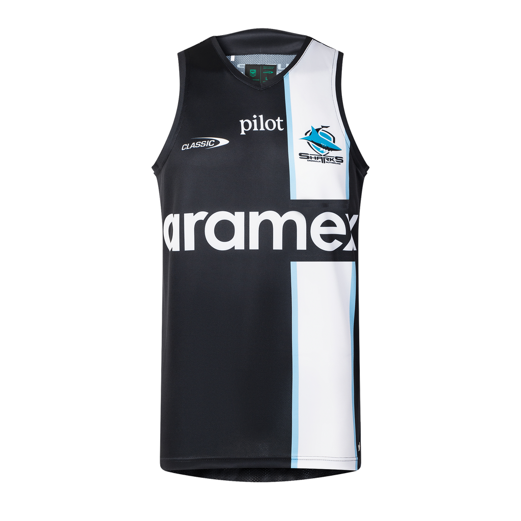 Cronulla Sharks 2026 NRL Classic Players Training Singlet Sizes S-7XL!