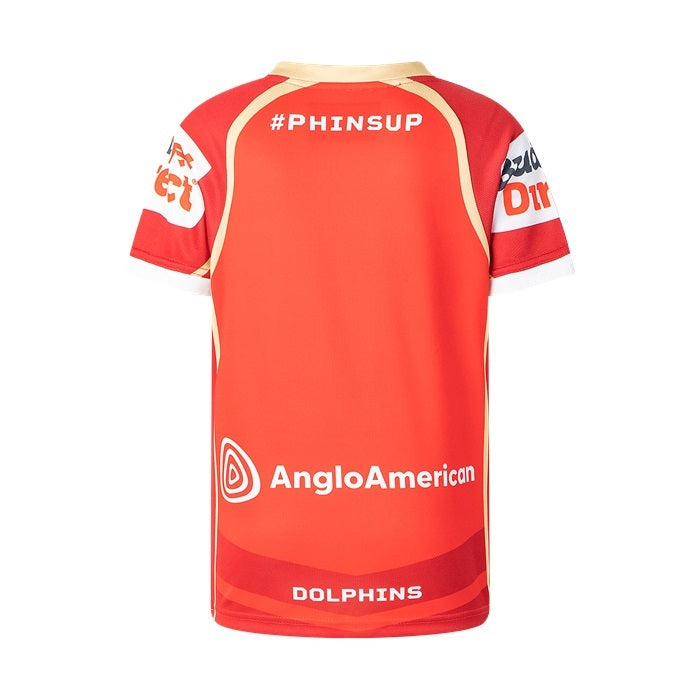 The Dolphins NRL 2025 Classic Home Jersey Kids Sizes 6-14!