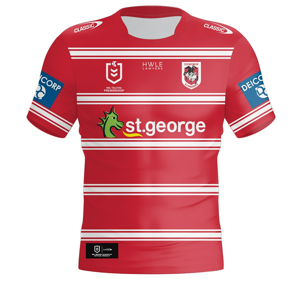 St George ILL Dragons NRL Classic Alternate Jersey Sizes S-7XL! T4