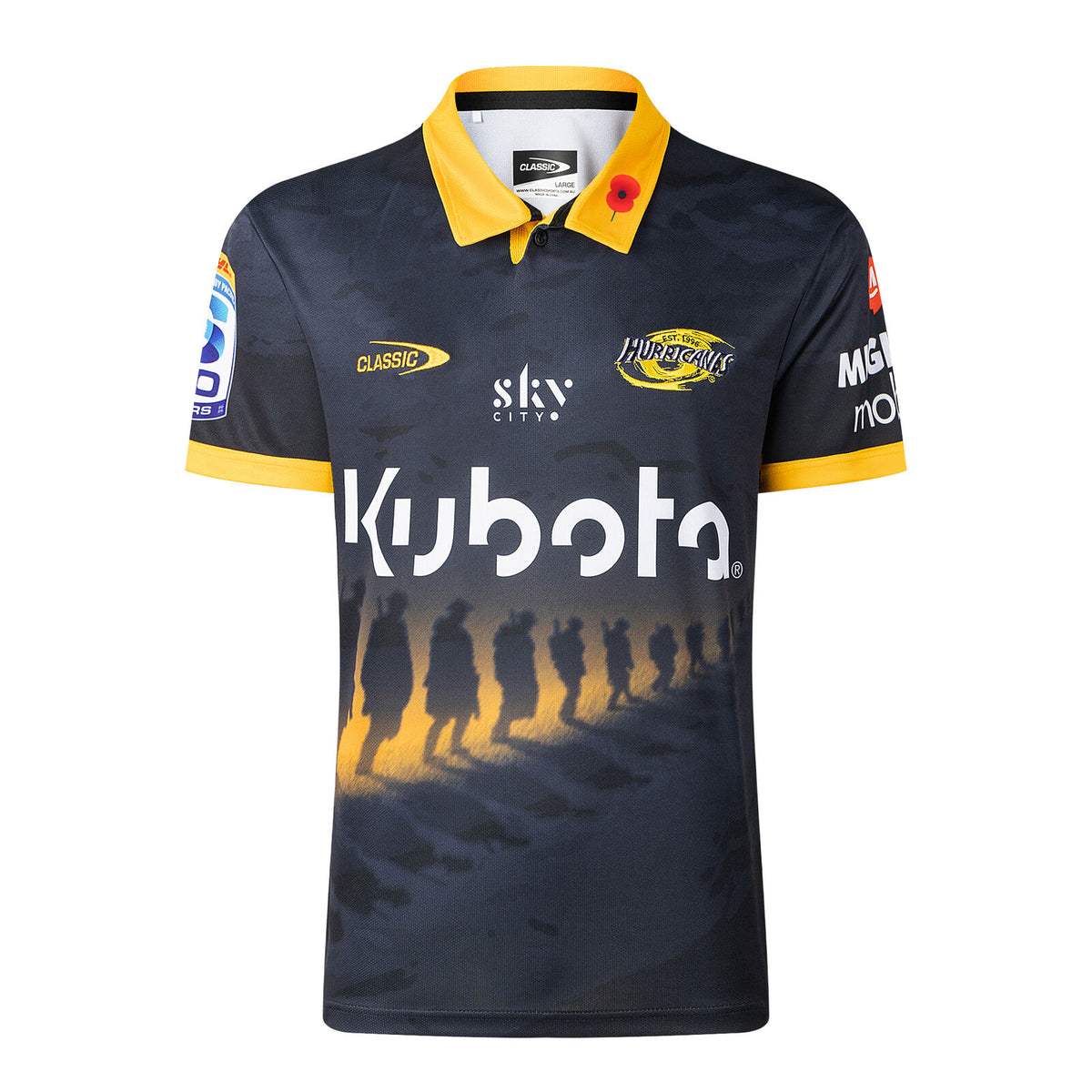 Wellington Hurricanes 2026 Super Rugby Classic ANZAC Jersey Sizes S-7XL!