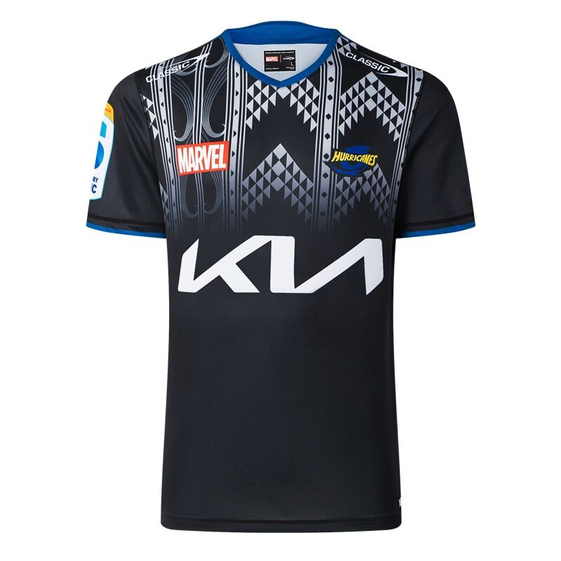 Hurricanes 2025 Marvel Super Rugby Captain America Warm Up Shirt Sizes S-3XL!