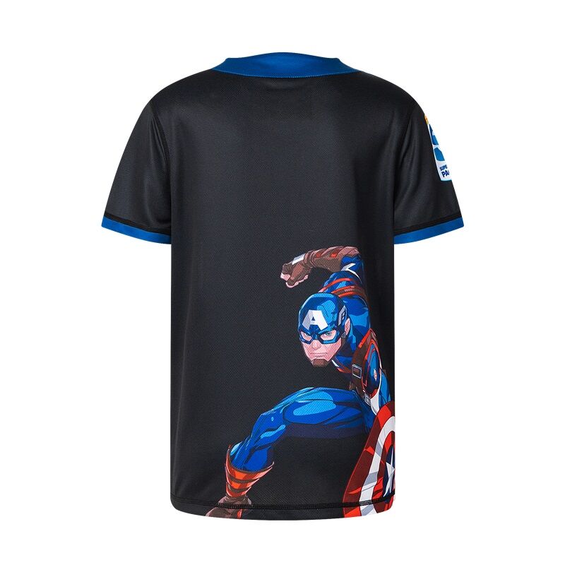 Hurricanes 2025 Marvel Super Rugby Captain America Warm Up Shirt Kids Sizes 8-14!