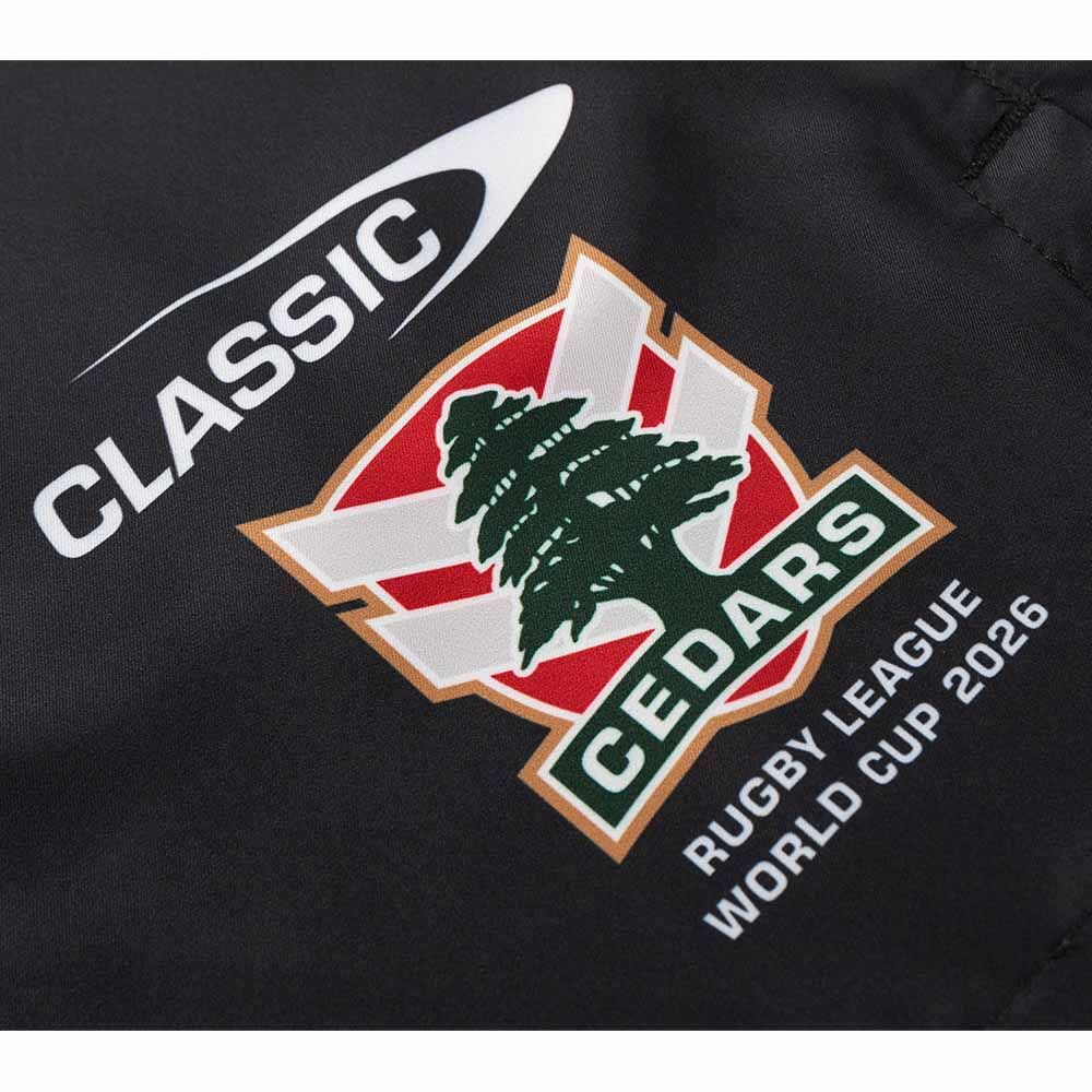 Lebanon Cedars Rugby League 2026 RLWC Training Shorts Adult Sizes S-3XL!