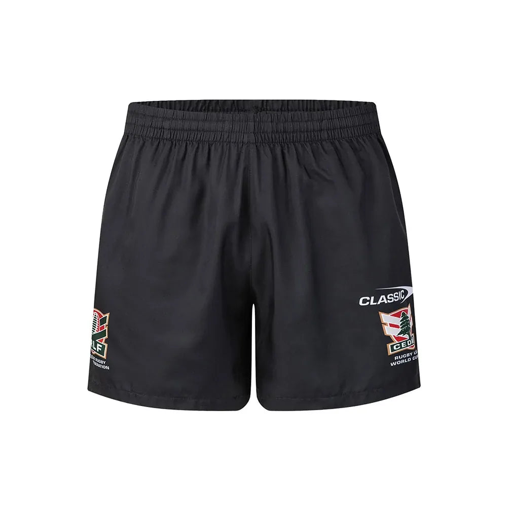 Lebanon Cedars Rugby League 2026 RLWC Training Shorts Adult Sizes S-3XL!