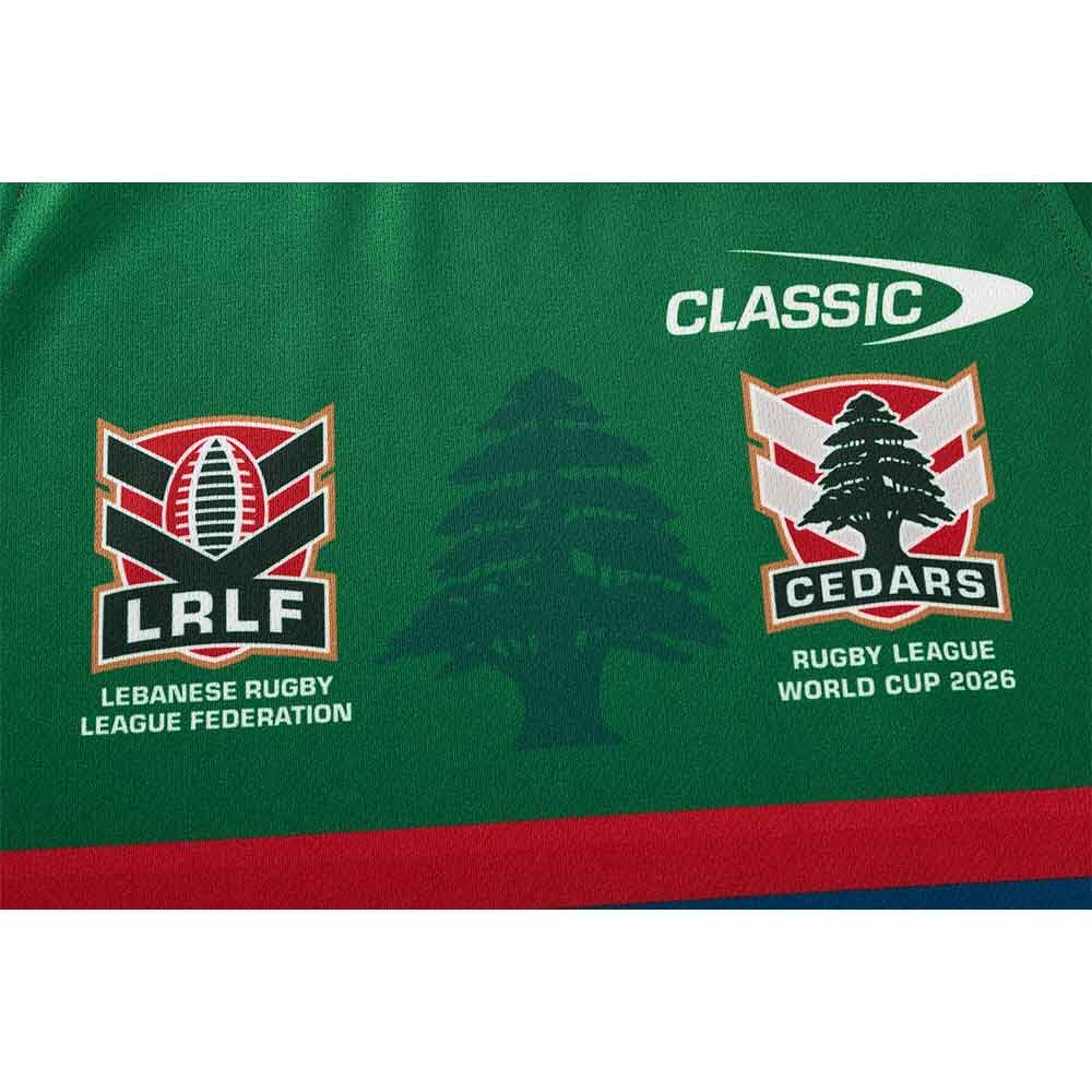 Lebanon Cedars Rugby League 2026 RLWC Training Singlet Adult Sizes S-3XL!