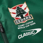 Lebanon Cedars Rugby League 2026 RLWC Wet Weather Jacket Adult Sizes S-2XL! PRESALE!