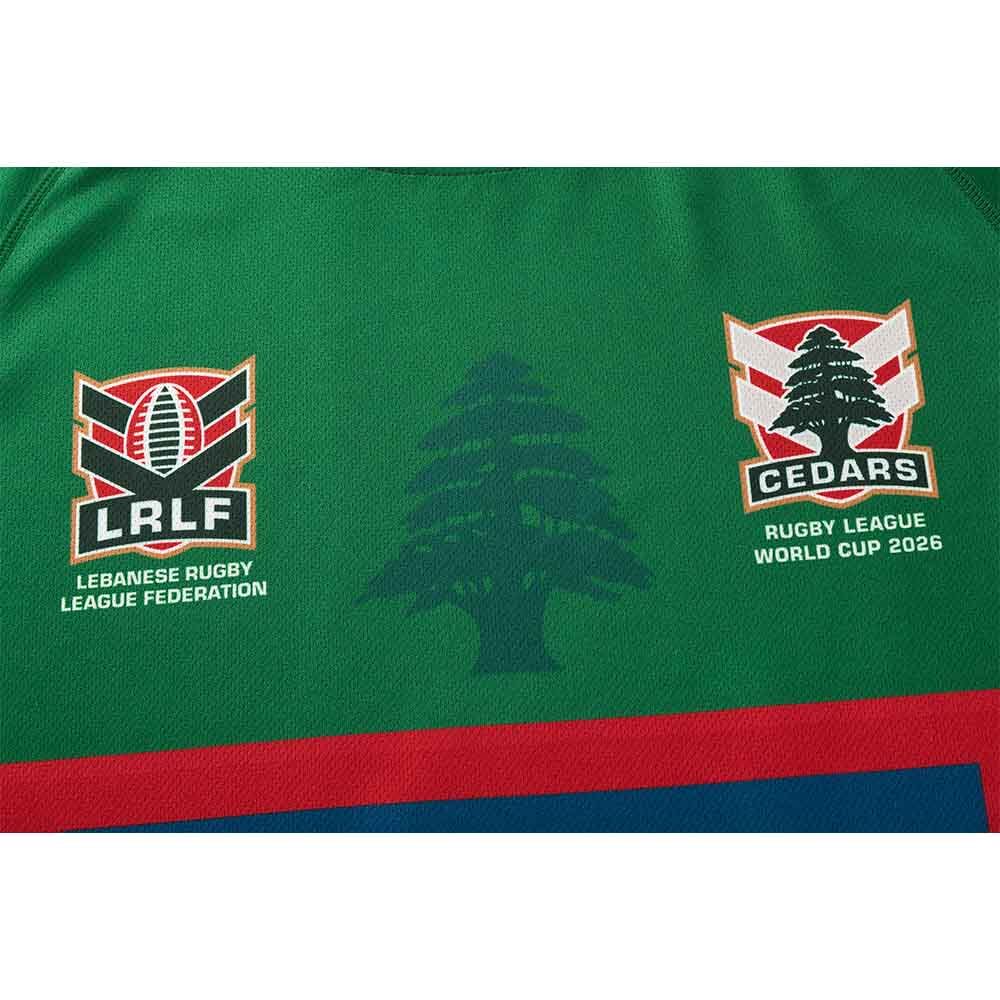 Lebanon Cedars Rugby League 2026 RLWC Training T Shirt Kid Sizes 8-14!