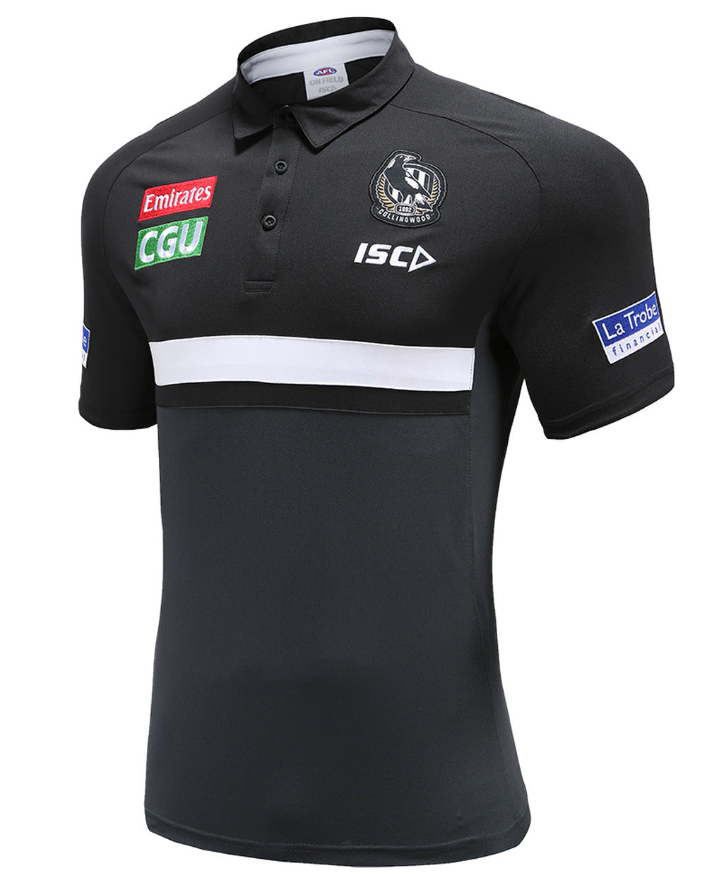 Collingwood Magpies AFL ISC Players Performance Polo Shirt Sizes S-5XL! T0