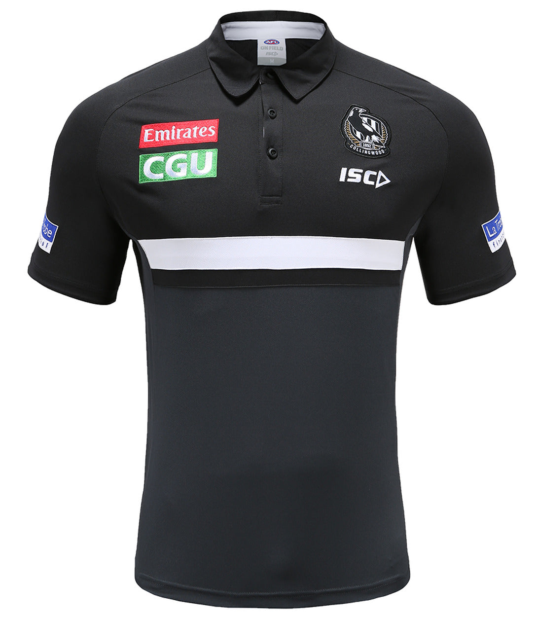 Collingwood Magpies AFL ISC Players Performance Polo Shirt Sizes S-5XL! T0