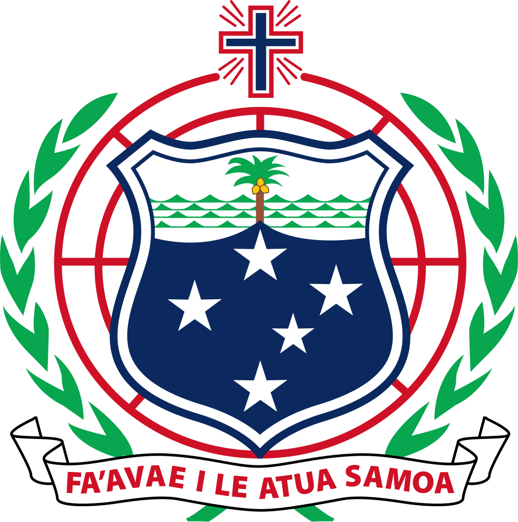 Samoa Rugby League UV Car Samoa Logo Crest Small Decal Sticker