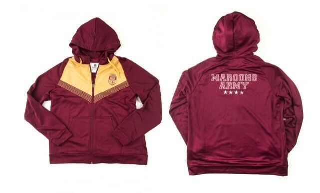 QLD Maroons State Of Origin CCC Maroons Army Hoody/Jacket Sizes S-3XL! T7