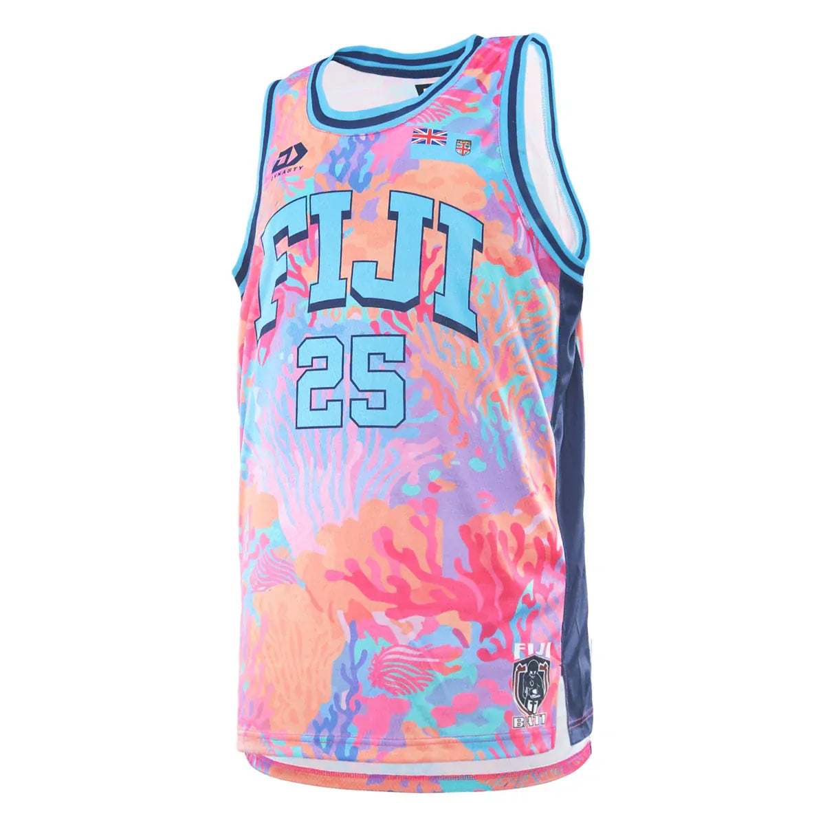 Fiji Bati Rugby League 2025 Players Dynasty Basketball Singlet Sizes S-2XL!