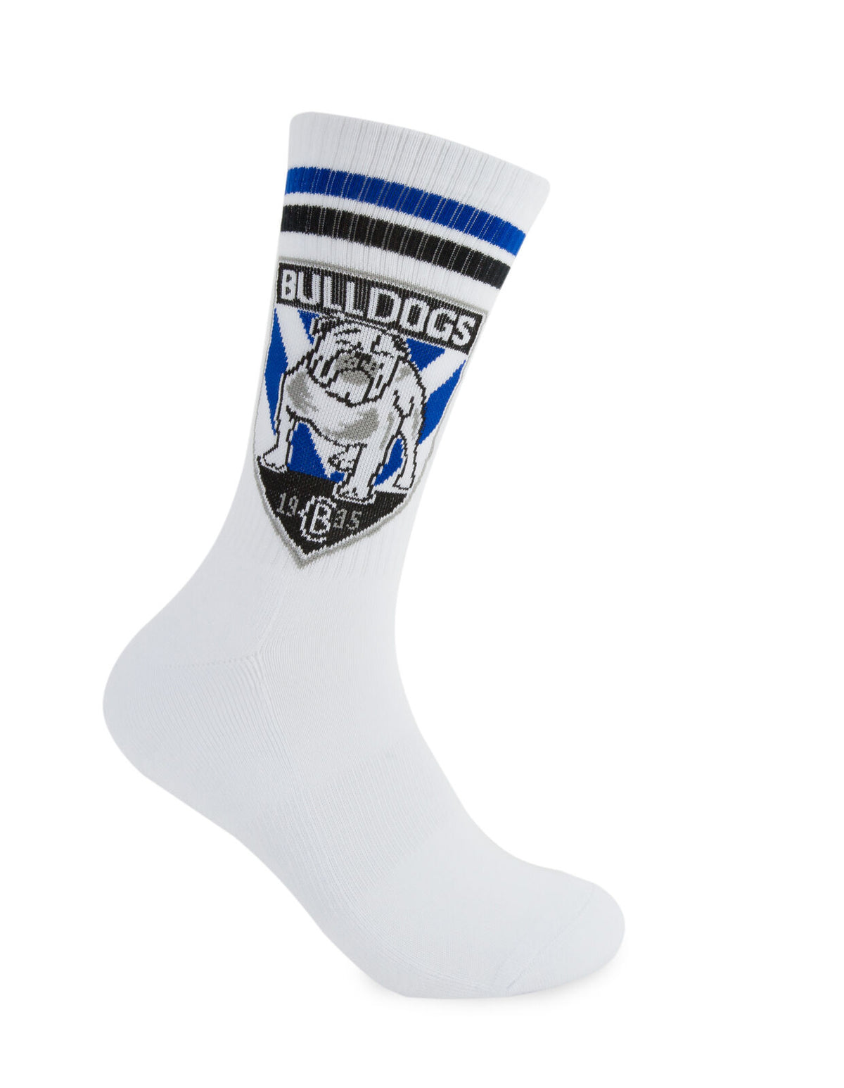 Canterbury Bankstown Bulldogs NRL 2 Pack Team Logo Sneaker Socks!