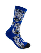 Canterbury Bankstown Bulldogs NRL 2 Pack Team Logo Sneaker Socks!