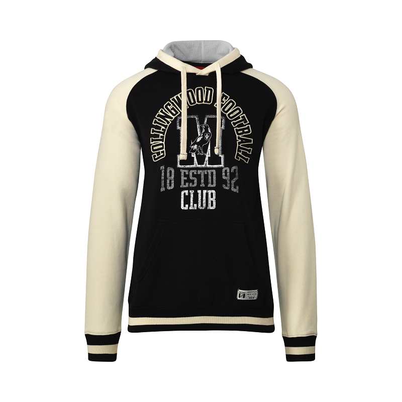 Collingwood Magpies AFL Vintage Collegiate Pullover Hoody/Hoodie S-3XL W9