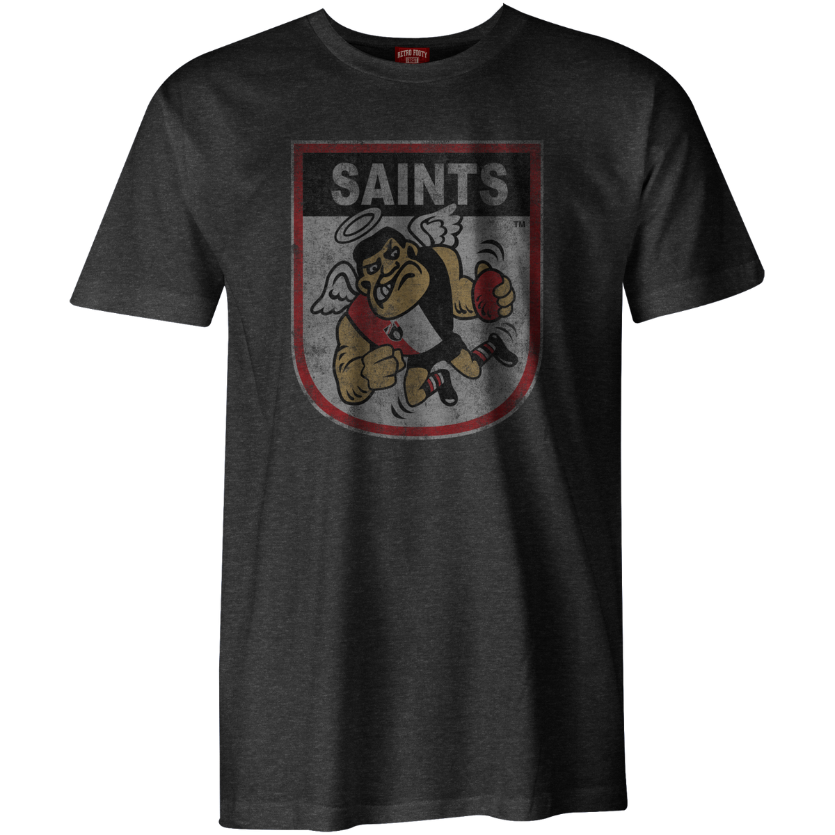 St Kilda Saints AFL Distressed 90's Retro Logo T Shirt Sizes S-3XL!