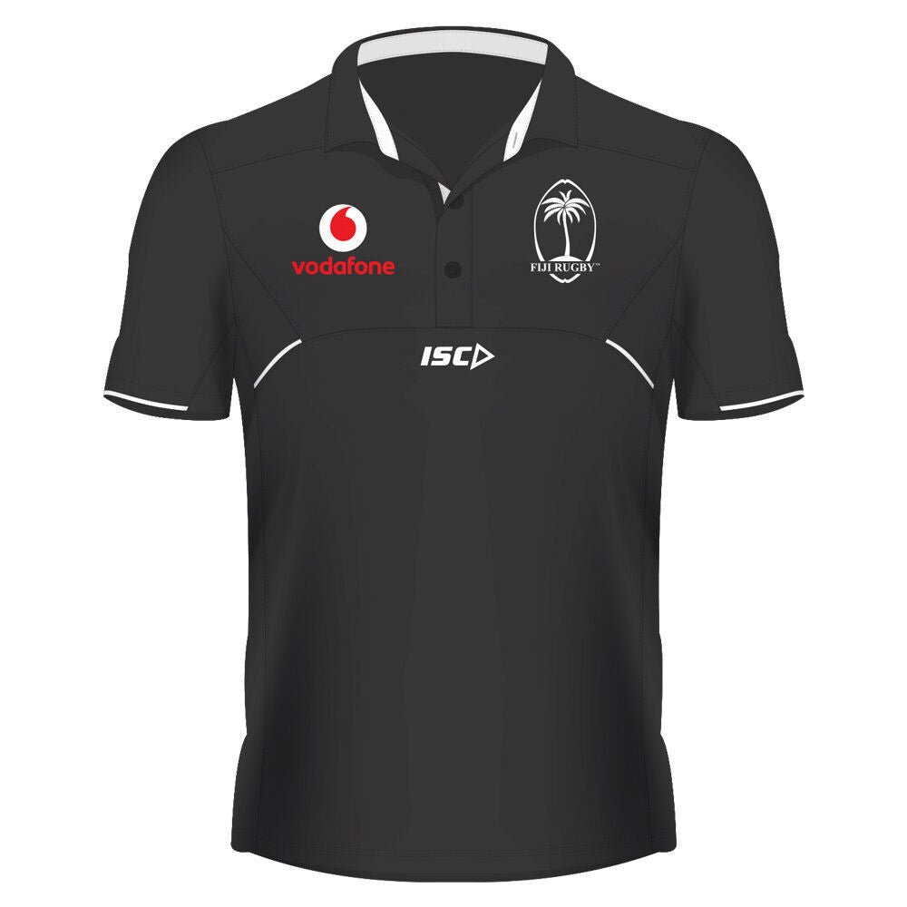 Fiji Rugby ISC Players Black Polo Shirt Sizes S-5XL! Fiji Rugby!