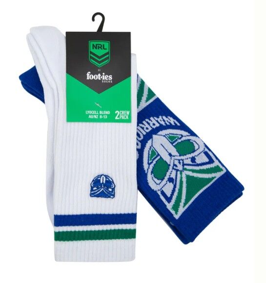 New Zealand Warriors NRL Embroidered Sneaker Socks 2 Pack!