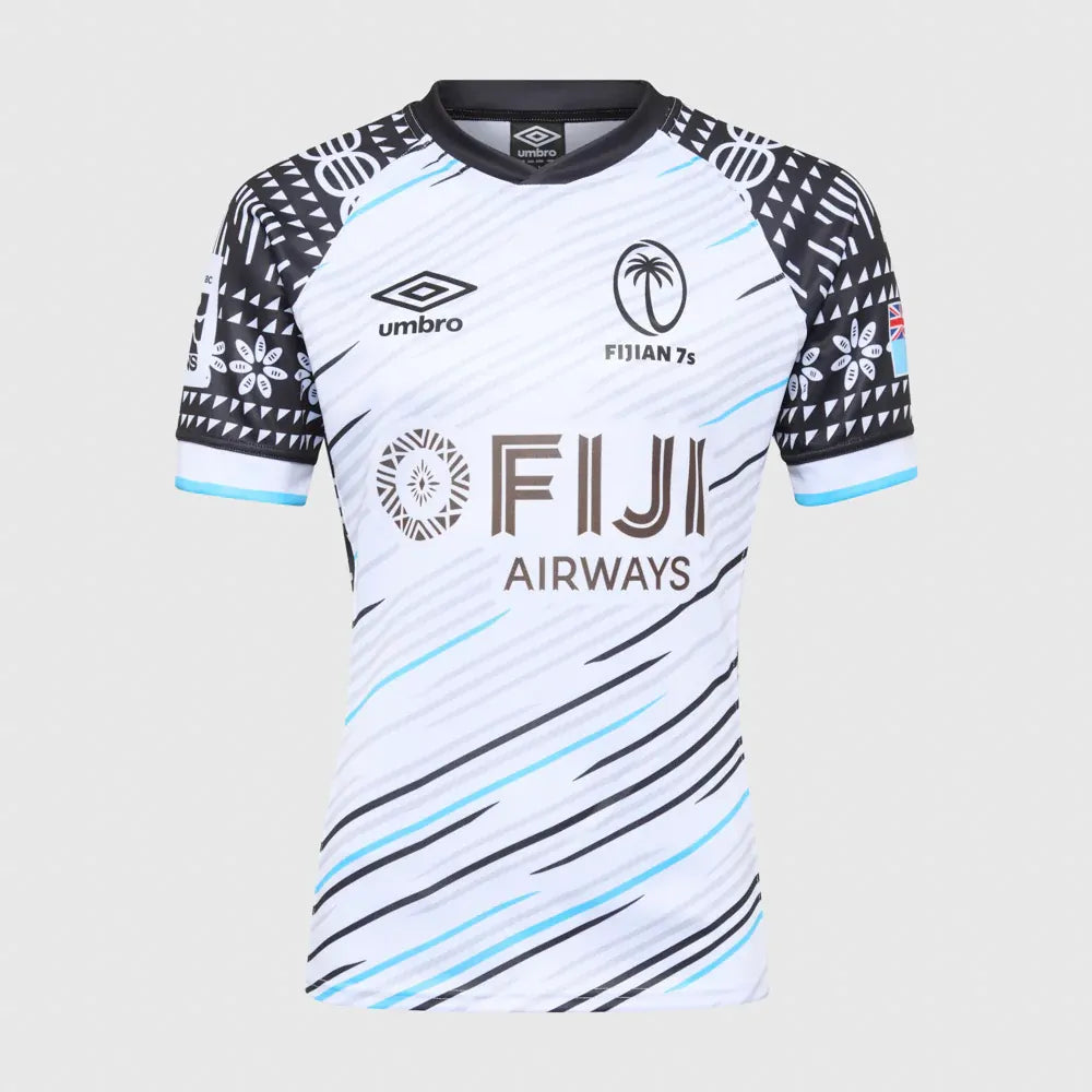 Fiji Rugby Union 2025 Umbro Players Rugby 7s Home Jersey Adults Size S-3XL!