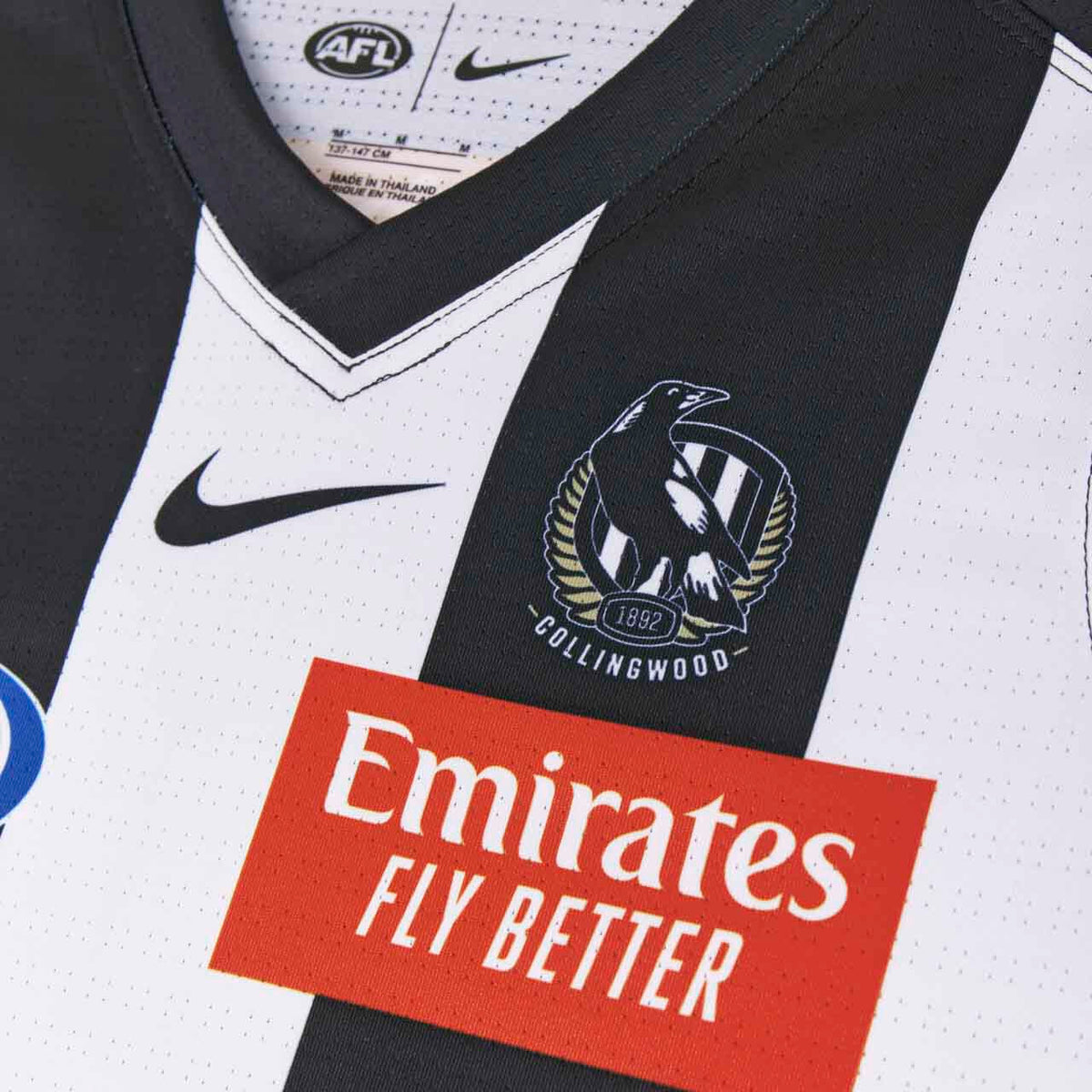 Collingwood Magpies AFL Home Guernsey Sizes S-3XL! T4