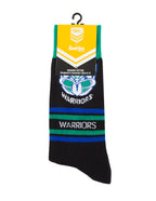 New Zealand Warriors NRL Cotton Striped Socks Adults Sizes M/L!