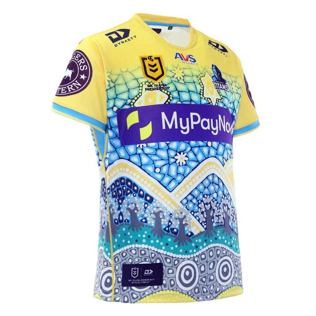 Gold Coast Titans NRL Dynasty Indigenous Jersey Sizes S-3XL! T3