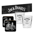 Jack Daniels Bar Essentials Gift Pack - Bar Runner, Coasters, Glasses