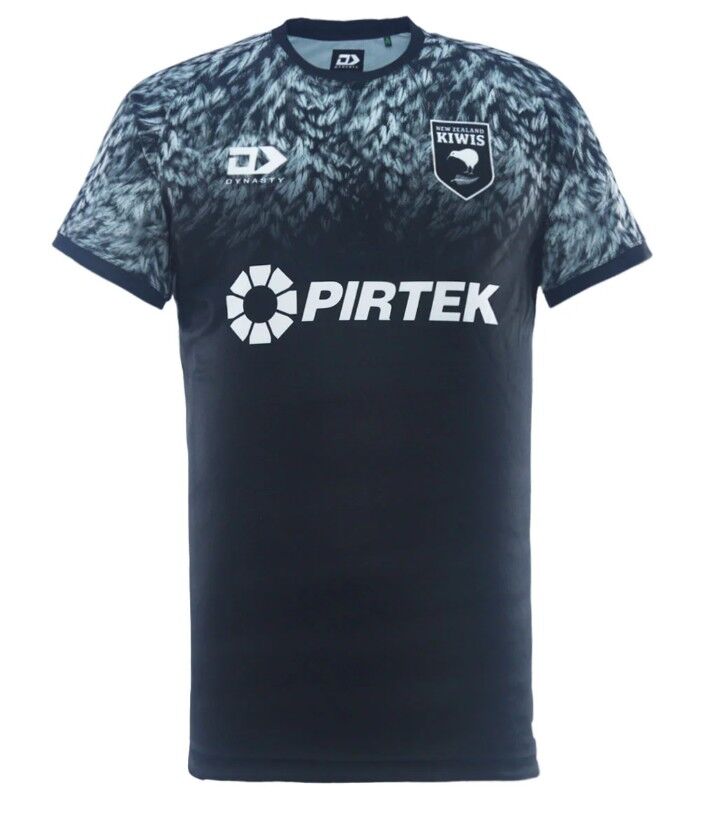 New Zealand Kiwis NRL 2025 Dynasty Silver Training Shirt Sizes S-7XL!