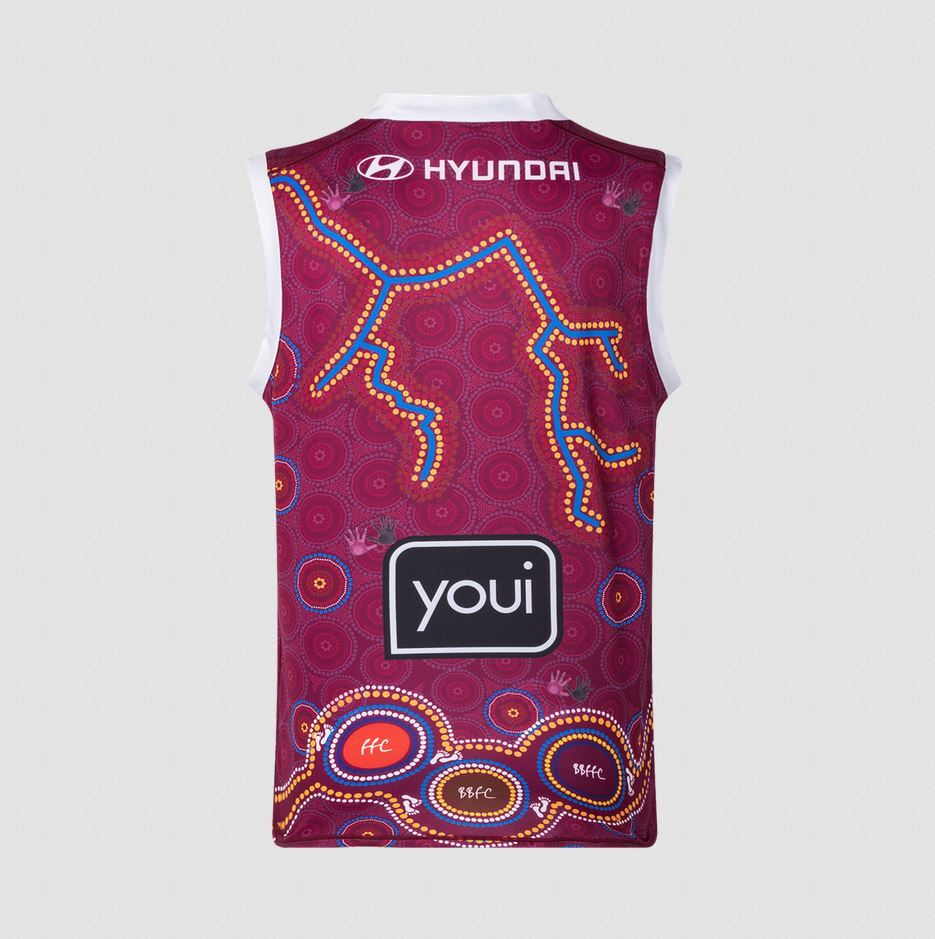 Brisbane Lions AFL Classic Indigenous Guernsey Adults Sizes S-5XL! T2