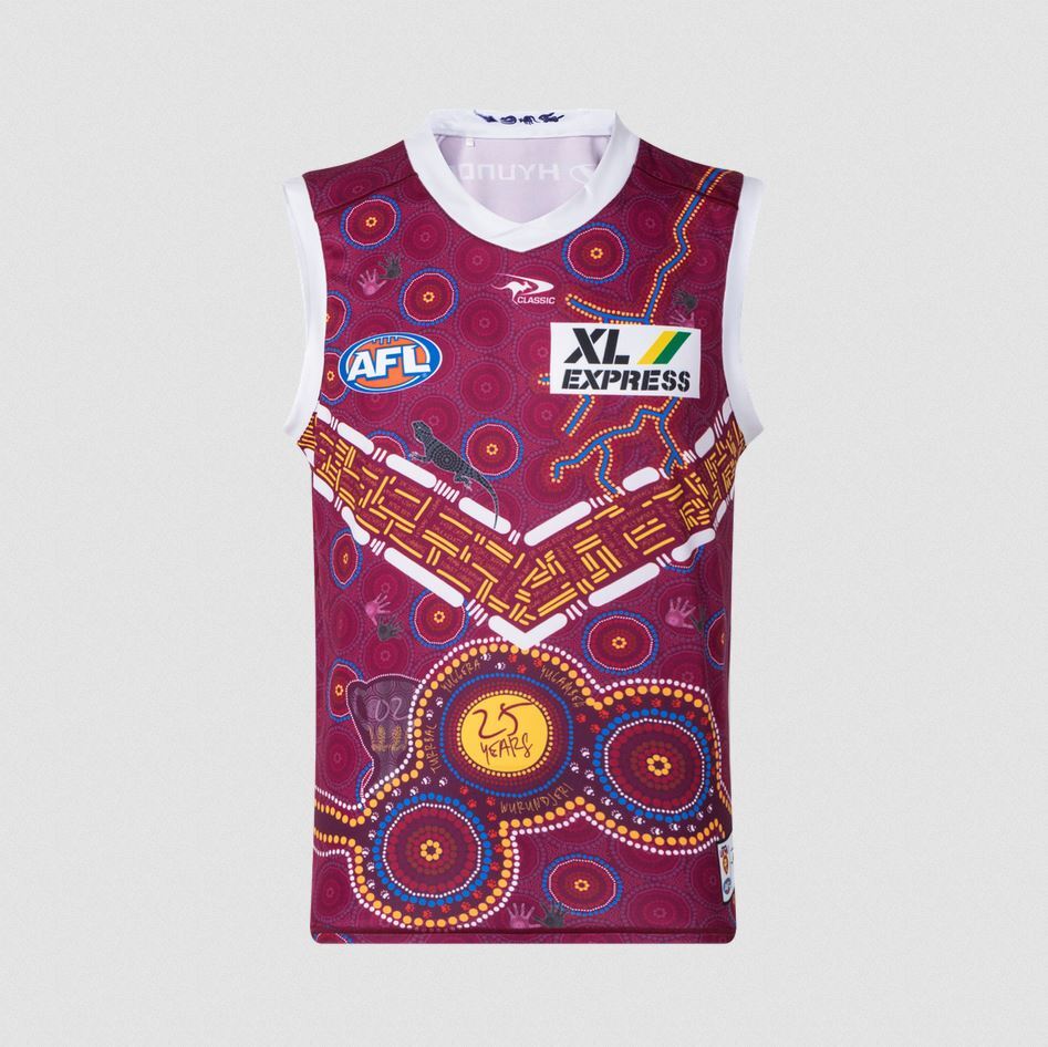 Brisbane Lions AFL Classic Indigenous Guernsey Adults Sizes S-5XL! T2