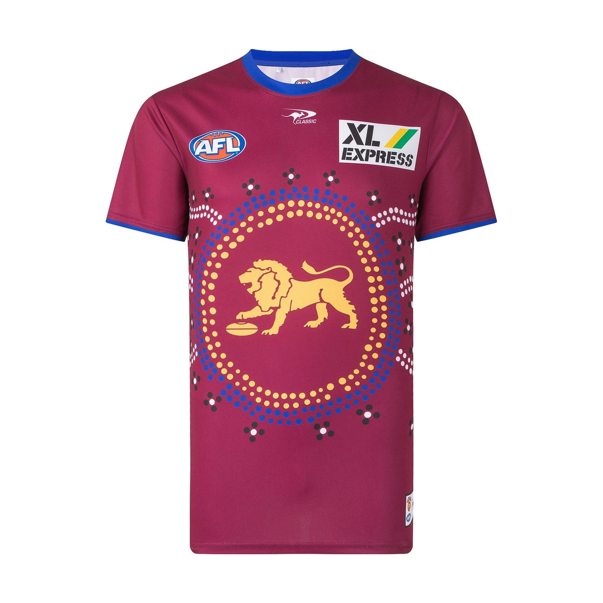 Brisbane Lions AFL Classic Warm Up Tee T Shirt Sizes S-5XL! T2