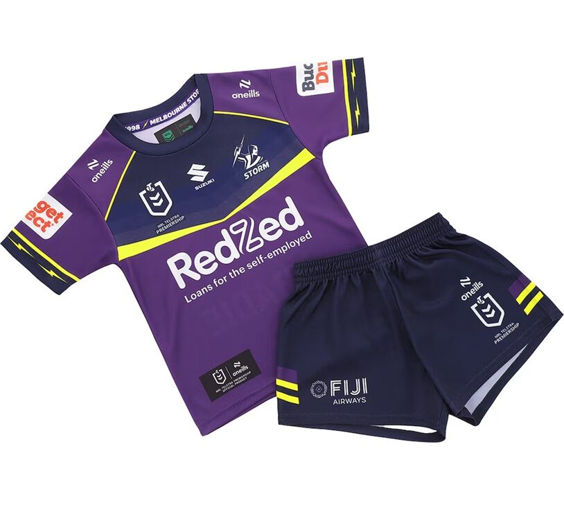 Storm NRL 2026 O'Neills Home Toddlers Set Sizes: 6 Months - 4 Years!