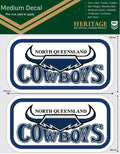 North Queensland Cowboys Heritage NRL iTag UV Car Medium Decal Sticker