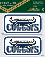North Queensland Cowboys Heritage NRL iTag UV Car Medium Decal Sticker