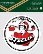 Illawarra Steelers Heritage NRL iTag UV Car Medium Decal Sticker