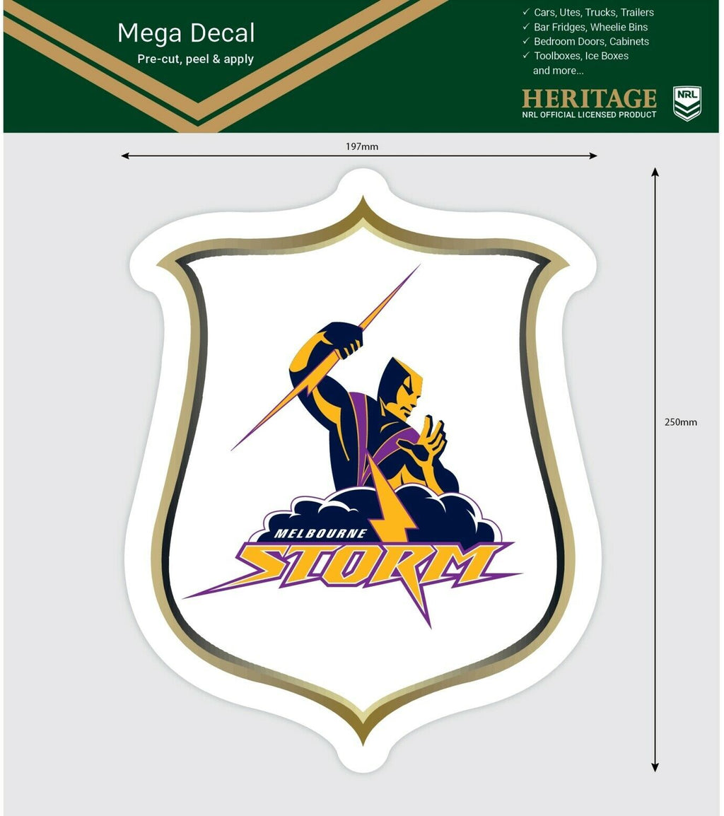 Melbourne Storm Heritage NRL iTag UV Car Mega Large Decal Sticker