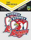 Sydney Roosters Official NRL iTag UV Car Team Logo Mini Decal Sticker (2 Pack)