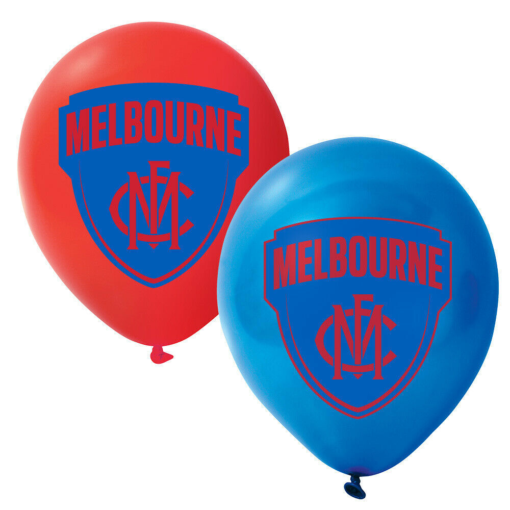 Melbourne Demons AFL Party Pack 25 Helium Balloons & 2 Happy Birthday Banners!