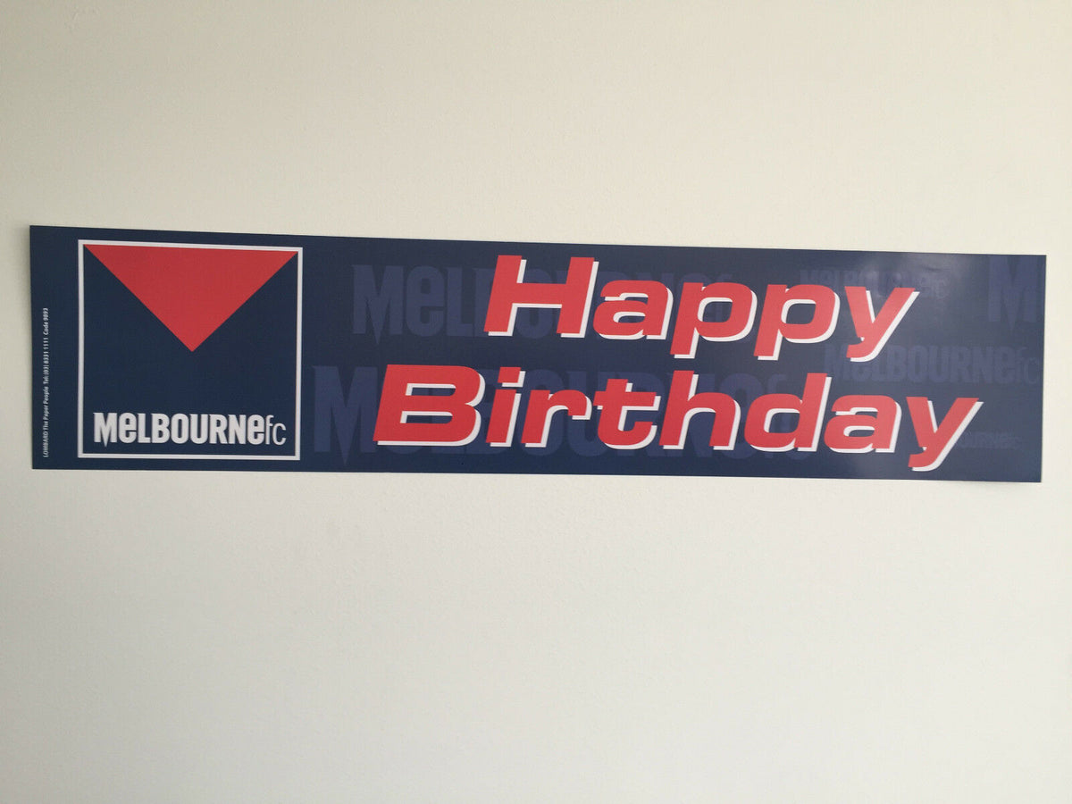 Melbourne Demons AFL Party Pack 25 Helium Balloons & 2 Happy Birthday Banners!