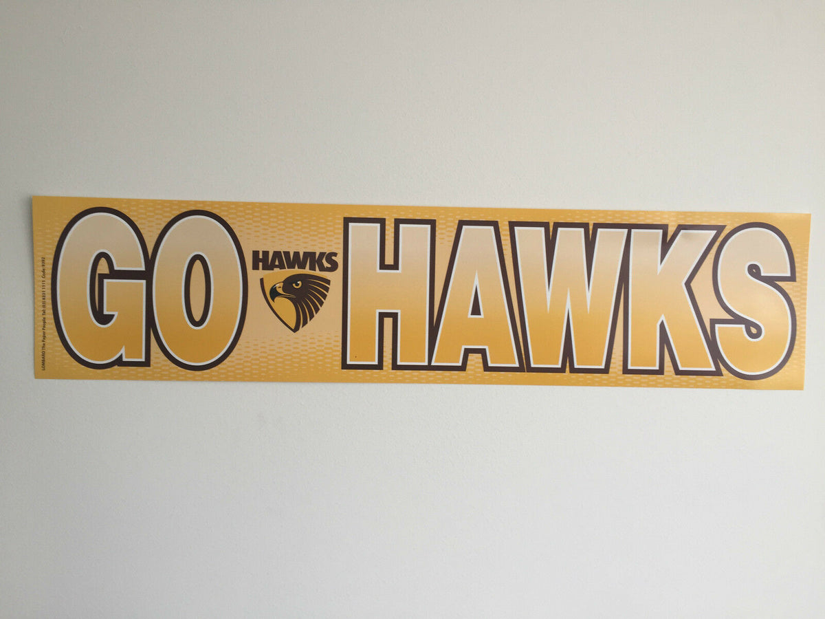 Hawthorn Hawks AFL Grand Party Pack 10 Balloons & 5 Go Hawks Birthday Banners!