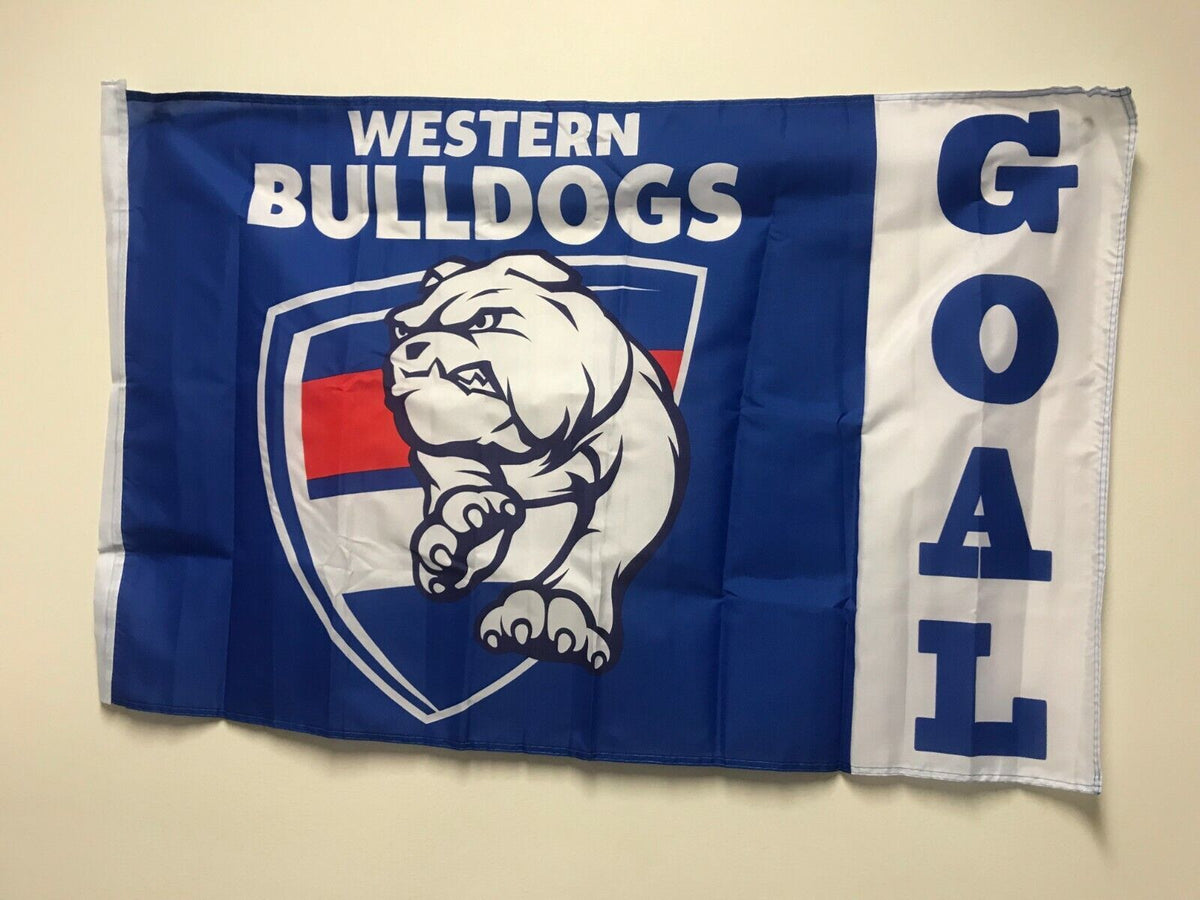 Official AFL Western Bulldogs Goal Large Flag (NO STICK/FLAG POLE)