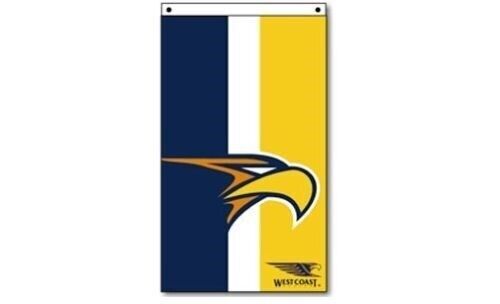 Official AFL West Coast Eagles Supporters Tri Wall Cape Banner Flag 90 x 150 cm