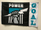 Official AFL Port Adelaide Power Large Goal Flag (NO STICK/FLAG POLE)