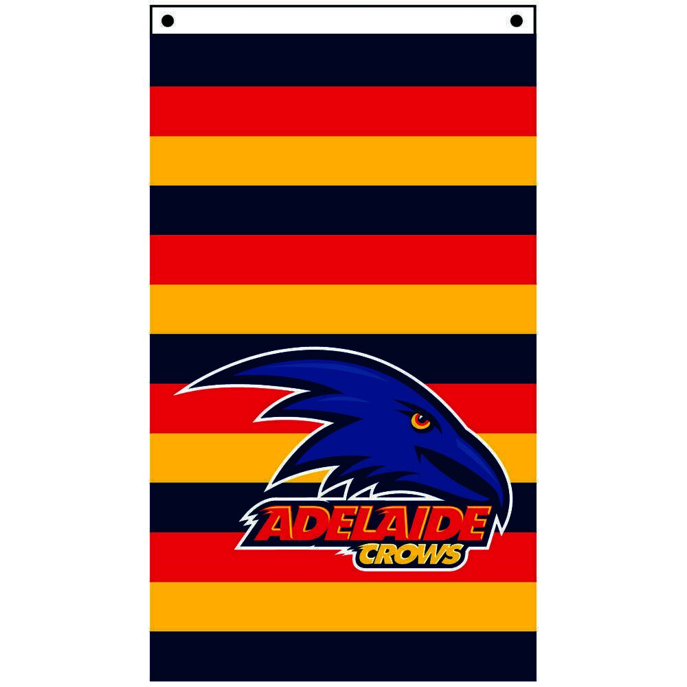 Official AFL Adelaide Crows Supporters Wall Cape Banner Flag 90 x 150 cm