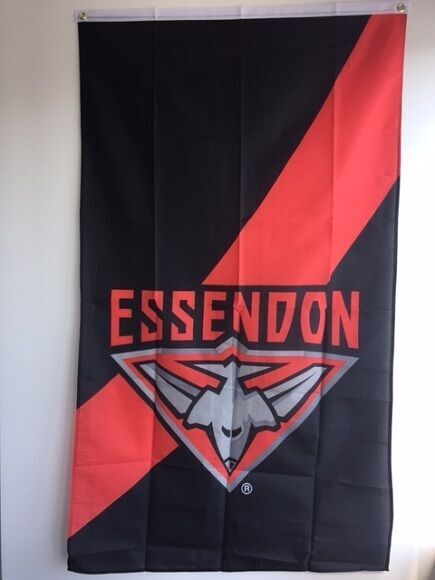 Official AFL Essendon Bombers Supporters Wall Cape Banner Flag 90 x 150 cm