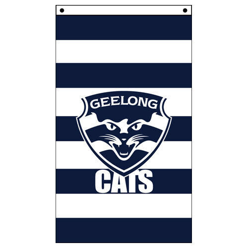 Official AFL Geelong Cats Supporters Wall Cape Banner Flag 90 x 150 cm